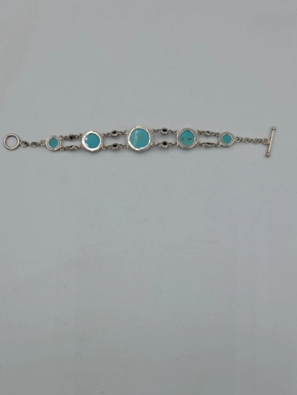Sterling Silver - WK WHITNEY KELLY Turquoise Toggle Bracelet